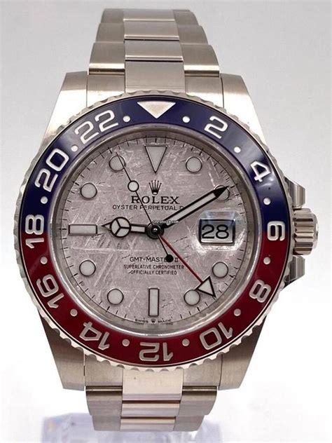 rolex gmt white gold meteorite|Rolex gmt meteorite for sale.